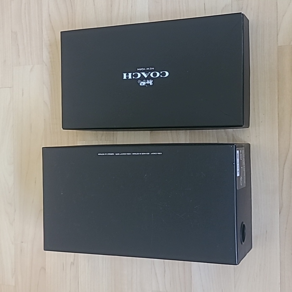 COACH Empty Gift Box Shoes Storage Black Box 11"×6" - Picture 4 of 7
